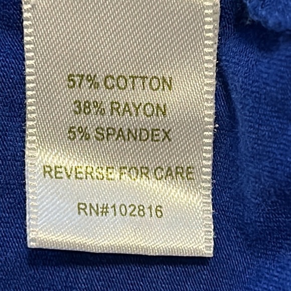 GARNET Hill Stretch Jersey Bateau Neck Dress 3/4 Sleeves Cobalt Blue Size Small - Picture 9 of 10